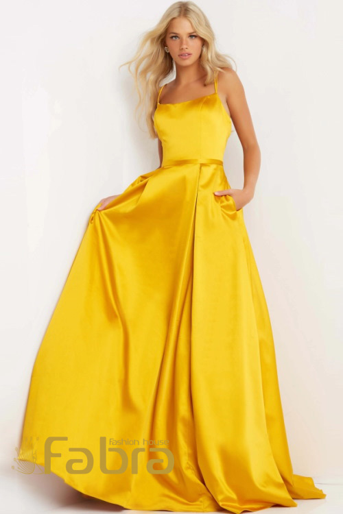 مدل لباس مجلسی زرد